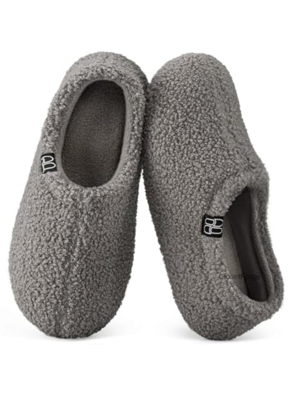 Furry Faux Fur Memory Foam Loafer Slippers